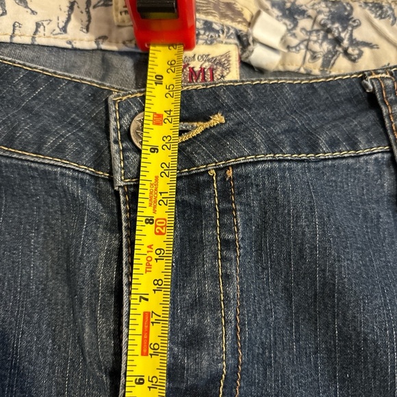 YMI Women’s Size 38x30 Blue Stretch Jeans 10” Mid-Rise Skinny Y2k Curvy Sz 18 - Picture 7 of 7